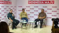 Kepala Badan Pangan Nasional (Bapanas), Arief Prasetyo Adi (tengah), dalam diskusi di Media Centre Indonesia Maju, Jakarta, Kamis (21/12/2023) (Istimewa)