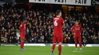 Liverpool menelan kekalahan 0-3 dari Watford pada laga pekan ke-28 Premier League, Vicarage Road, Sabtu (29/2/2020). (AFP/Justin Tallis)