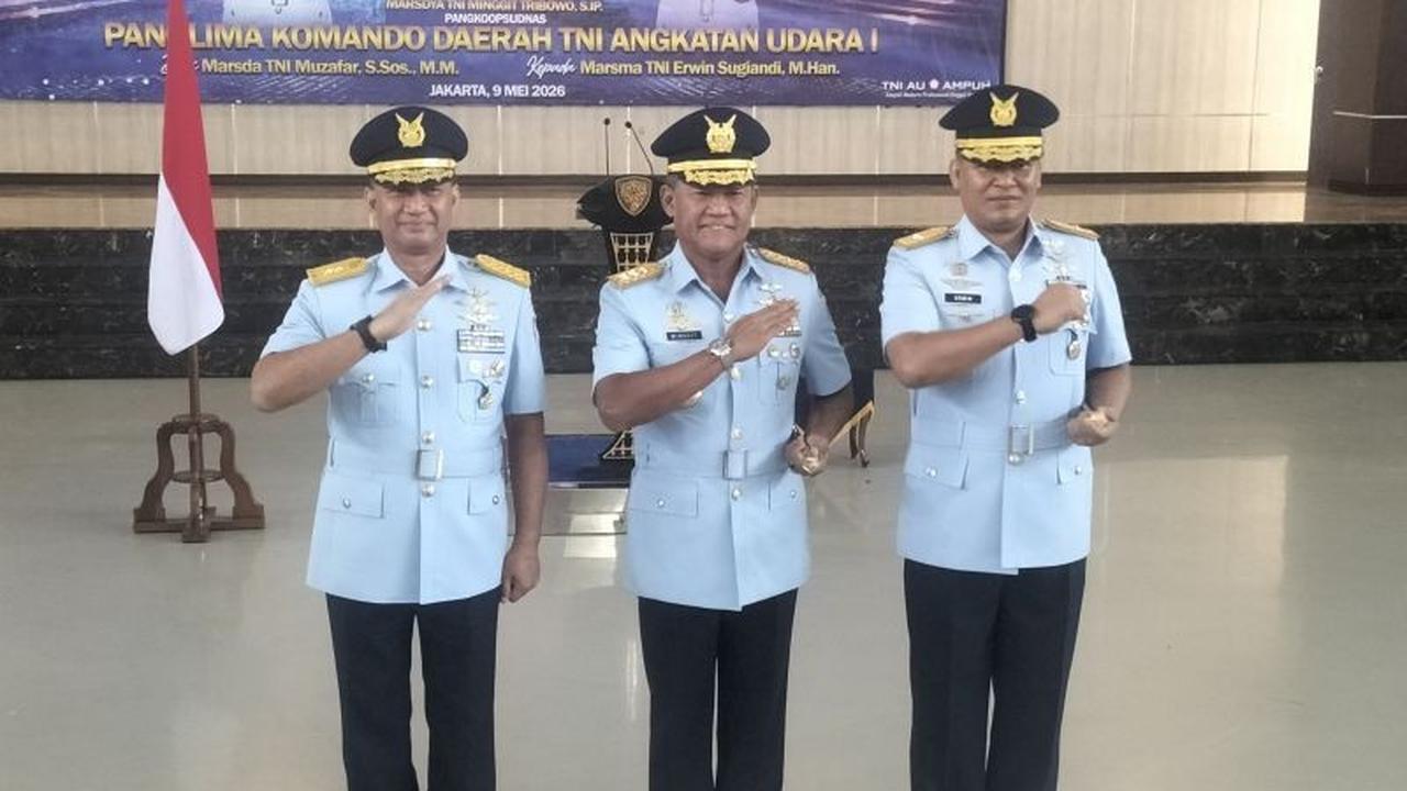 Marsma TNI Erwin Sugiandi Resmi Jabat Pangkodau I, Perkuat Pengawasan Udara Nasional