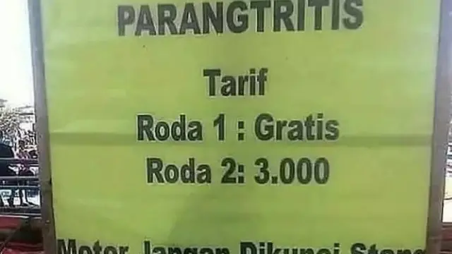 10 Potret Larangan Parkir Nyeleneh, Tulisannya Kocak