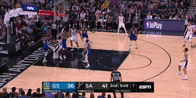 Cuplikan Pertandingan NBA : Spurs 111 vs Warriors 95