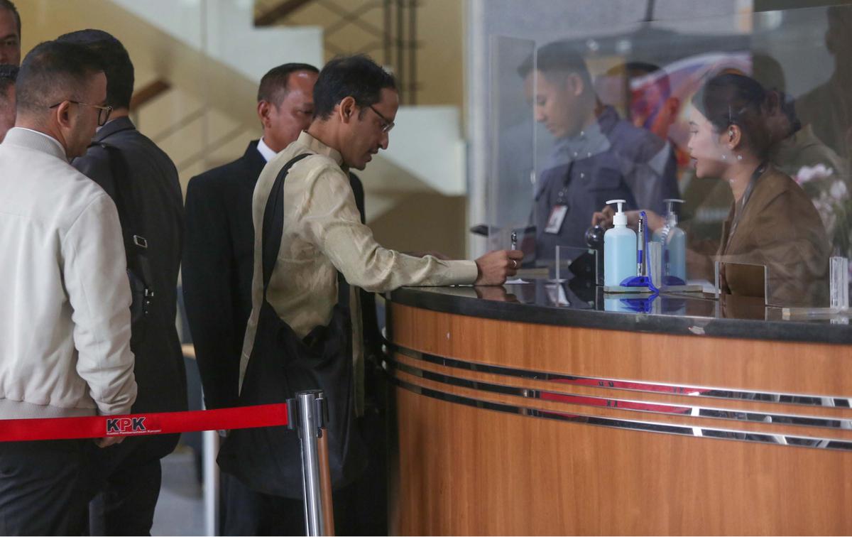 FOTO: Nadiem Makarim Penuhi Panggilan Diperiksa KPK