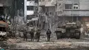 Sebelumnya, Hamas menyerang Israel pada 7 Oktober lalu dan menewaskan 1.200 orang di Israel serta membawa 240 orang sandera ke Jalur Gaza. (AP Photo/Victor R. Caivano)