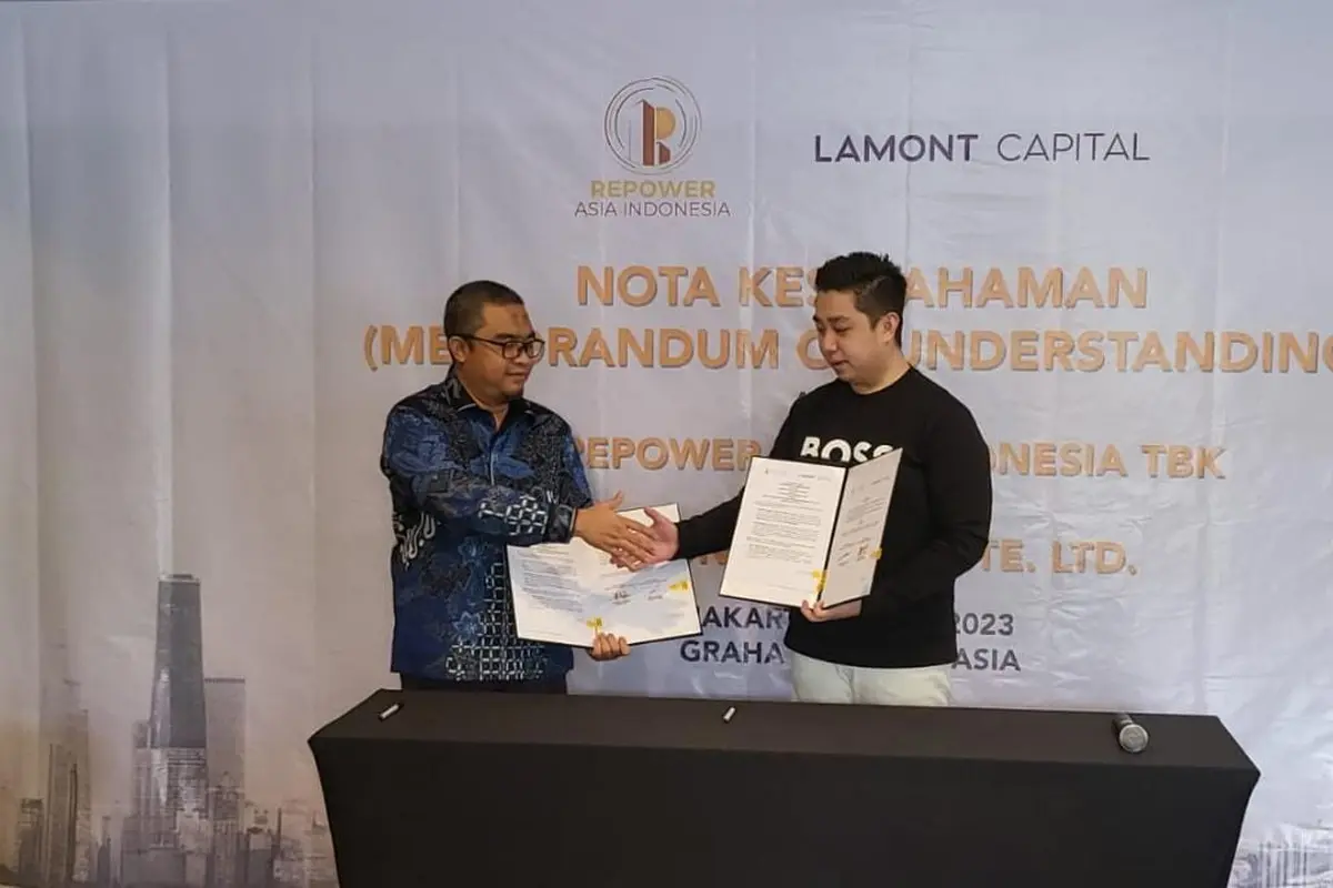 PT Repower Asia Indonesia Tbk (REAL) menggandeng partner asal Singapura, yaitu Lamont Capital PTE LTD, bidik pengembangan lahan seluas 44,7 Hektare di Jawa Timur. (Istimewa)