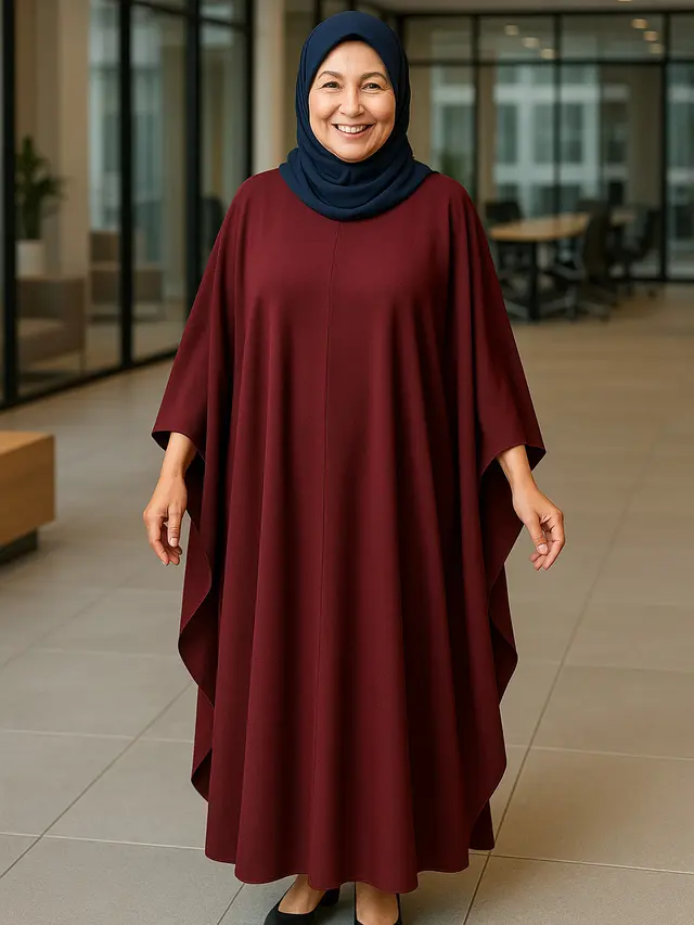 Kaftan Abaya Terbaru Agar Ibu-ibu 50 Tahun Tampil Jauh Lebih Muda