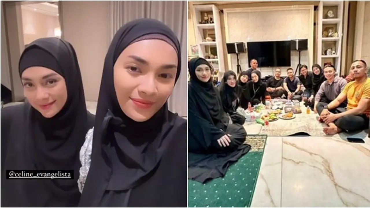 7 Potret Artis Datangi Rumah Duka untuk Tahlilan Stevie Agnecya, Tetap Tabah