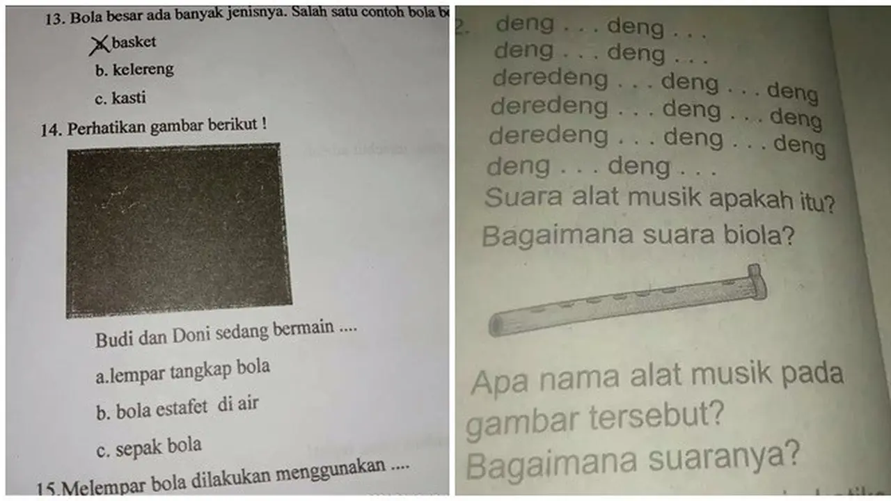 6 Soal Ulangan Seni dan Penjaskes Nyeleneh Ini Bikin Murid Berpikir Keras