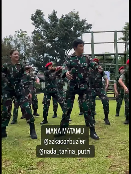 "@letkoltitulerdc @azkacorbuzier @nada_tarina_putri MANA MATAMU!?! Indonesia butuh generasi muda yang mencintai Negara nya! Full Video soon," tulis letkoltitulerdc dalam caption yang disematkan. [Instagram/letkoltitulerdc]