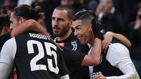 Cristiano Ronaldo menyumbang satu gol untuk Juventus saat kalahkan Cagliari (AFP)