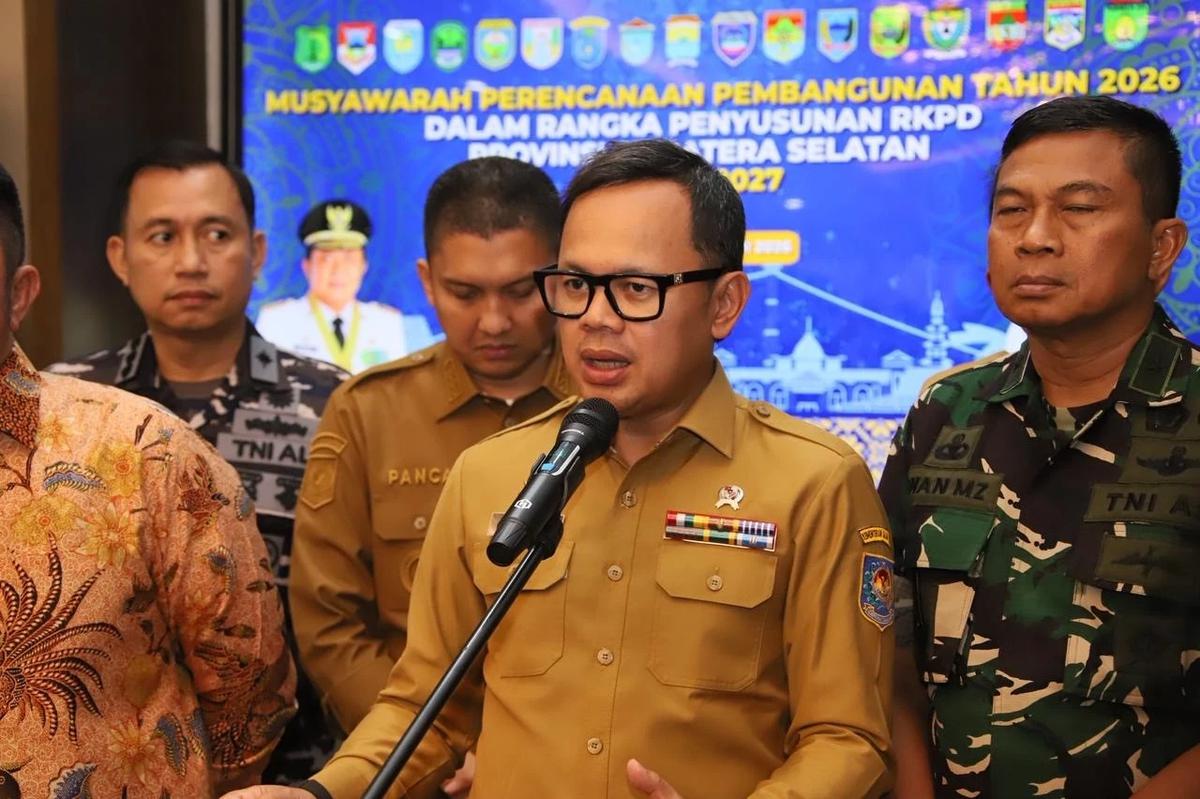 Wamendagri Bima Arya Sugiarto pada acara Musrenbang RKPD Provinsi Sumatera Selatan Tahun 2027