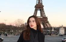 6 Potret Bahagia Saran Menzel Liburan di Paris, Asik Nikmati Momen LDR dengan Azriel Hermansyah