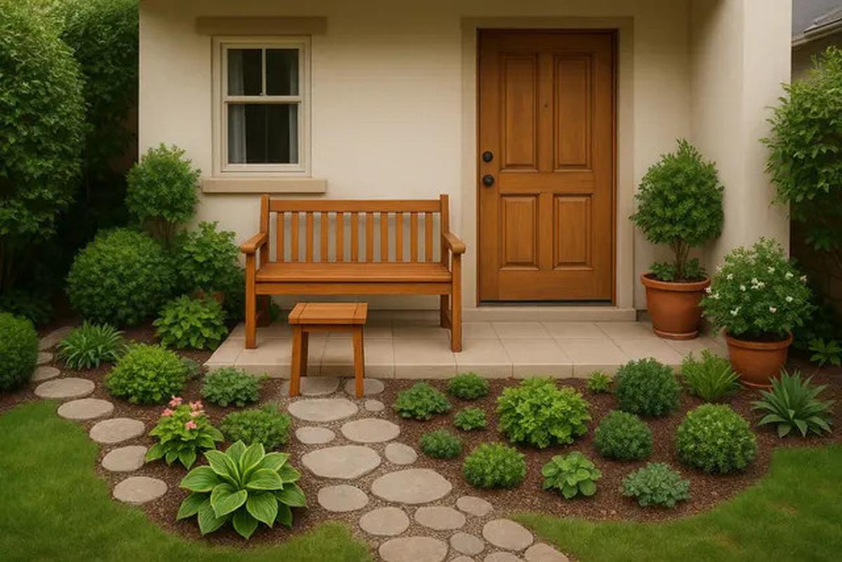7 Inspirasi Teras Rumah Kecil dengan Taman Mini yang Cantik, Bikin Hunian Makin Sejuk dan Estetik