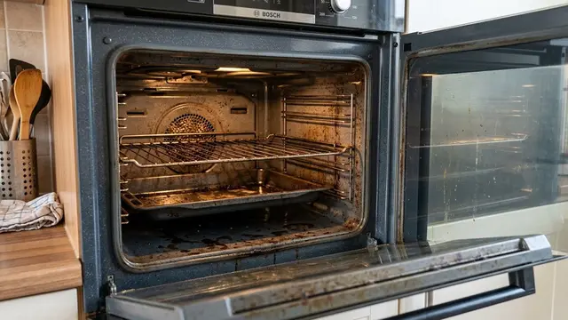 Lemak yang Menempel pada Oven