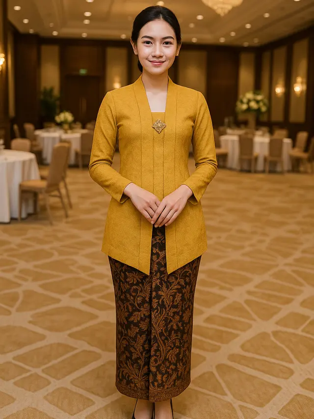 Model Kebaya Panjang tanpa Ekor untuk Berbagai Acara