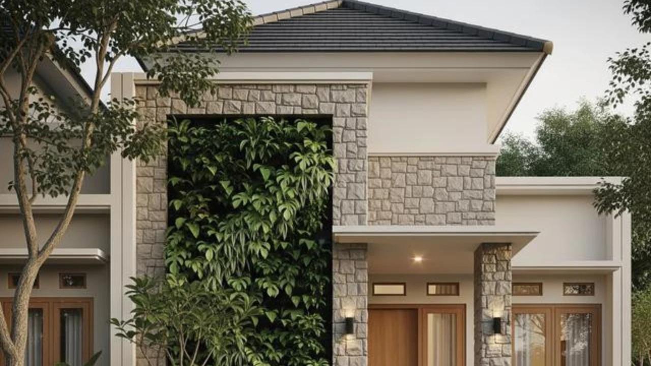 7 Contoh Model Rumah Minimalis Batu Alam Tampak Depan, Tampilkan Nuansa Cozy & Natural