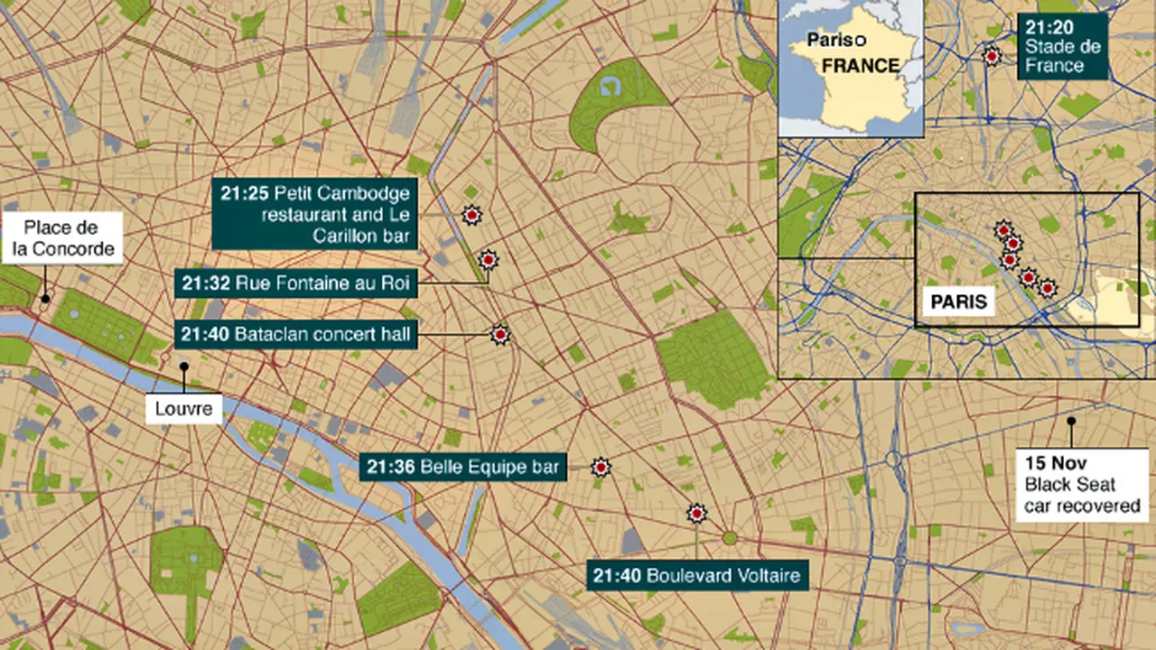 Kronologis Serangan di Paris