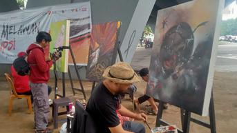 Makna Lukisan Celeng pada Perayaan Hari Anti Korupsi Sedunia di Makassar