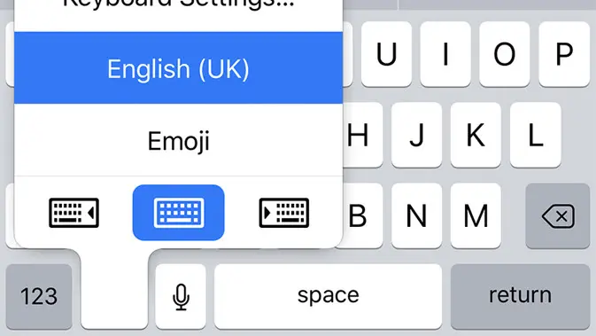 Fitur One Hand Keyboard bantu pengguna lebih nyaman mengetik di layar yang lapang. (Doc: 9to5Mac)