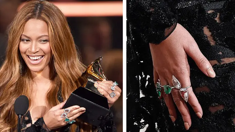Beyonce Colombian Emerald Ring - Grammy Awards 2015