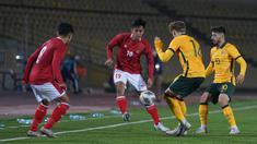 Timnas Indonesia U-23 kandas 0-1 dari Australia U-23 pada leg kedua Kualifikasi Piala Asia U-23 2022 yang digelar di Tajikistan. (Dok. PSSI)