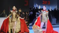 Potret Laura Moane di catwalk JF3 (sumber: Instagram/taufikifik)