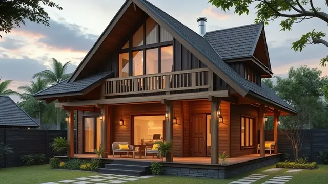 Rumah Kayu Warm Terracotta: Kehangatan Mediterania