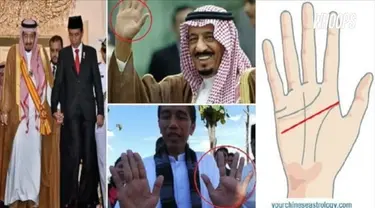 Garis tangan yang dimiliki Jokowi dan Raja Salman konon memiliki sejumlah makna yang mengejutkan