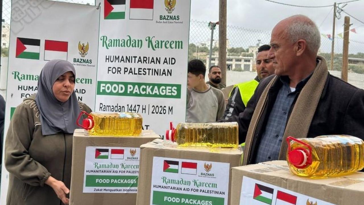 Baznas RI Salurkan 225 Paket Bantuan Pangan Palestina di Al-Aqsa, Wujud Solidaritas Indonesia