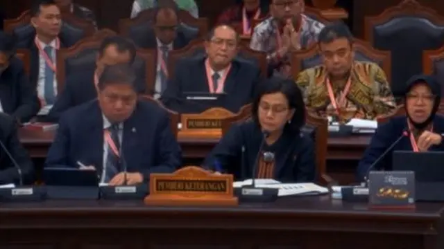 4 Menteri Jokowi saat Bersaksi di Sidang Sengketa Pilpres di Mahkamah Konstitusi (MK).