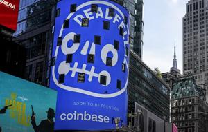 Coinbase. AP/ Seth Wenig