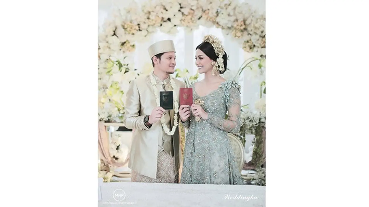 6 Momen Pernikahan Syamsir Alam dan Bunga Jelitha, Beri Maskawin 25 Gram Emas