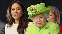 Meghan Markle dan Ratu Elizabeth (Jim Clarke / POOL / AFP)