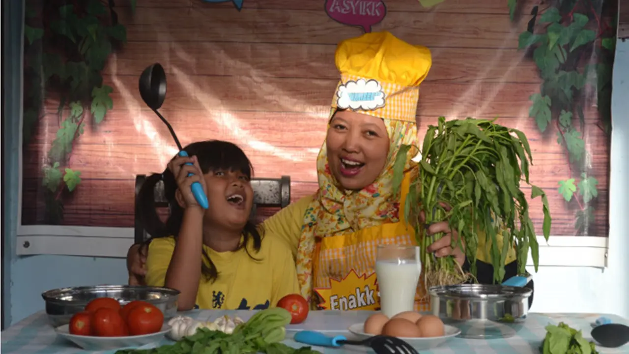 di rumah dengan anak