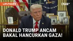 Donald Trump Ancam Hancurkan Gaza Jika Sandera Tidak Dilepas Hamas