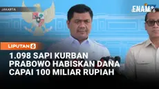 Wakil Menteri Sekretaris Negara Juri Ardiantoro menjelaskan Presiden Prabowo Subianto memberikan bantuan hewan kurban berupa 1.098 ekor sapi untuk Hari Raya Iduladha 1447 H