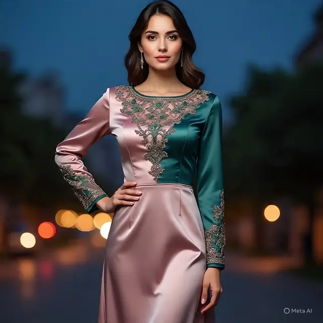 Contoh Baju Kondangan Bahan Satin