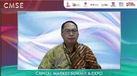 Kepala Divisi Layanan dan Pengembangan Perusahaan Tercatat (LPP) BEI, Saptono Adi Junarso dalam Capital Market Summit &amp; Expo 2022, Kamis (13/10/2022). (Foto: tangkapan layar/Elga N)