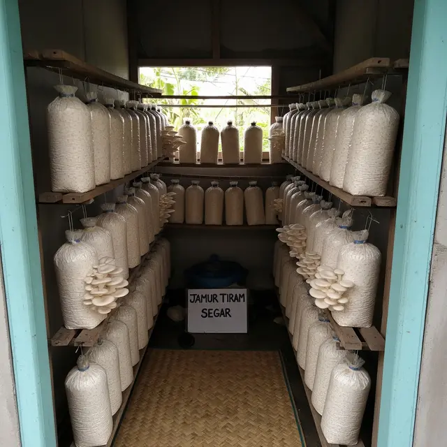 Ide Kebun Produktif ala Rumah Jepang di Desa (AI)