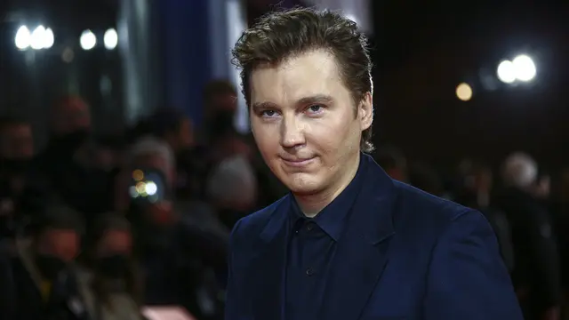 Paul Dano dalam premier The Batman di London, 23 Februari 2022.(Joel C Ryan/Invision/AP)