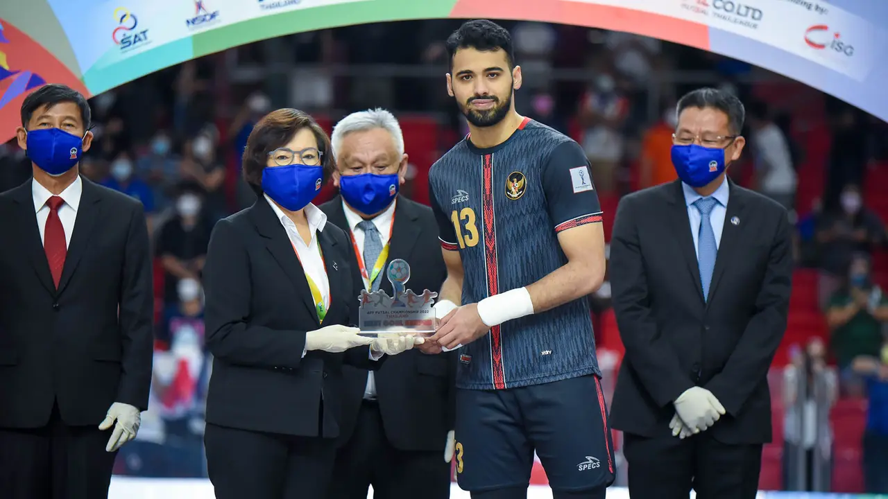 Foto: Aksi Gemilang Muhammad Albagir di Final AFF Futsal 2022 Belum Mampu Ulangi Memori Juara 12 Tahun Lalu