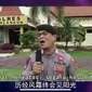 Video polisi di Sorolangun Jambi yang menyanyikan dukungan kepada Wuhan menuai apresiasi dari pemerintah China. (Foto: Youtube Antara TV)