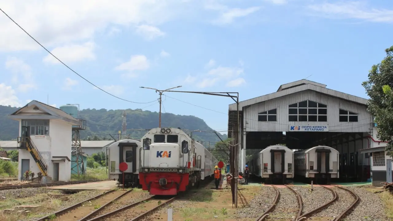 roses perawatan kereta api yang digunakan untuk angkutan Lebaran 2024 di Depo Ketapang Banyuwangi (Istimewa)