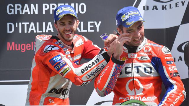 Andrea Dovizioso bersama Danilo Petrucci