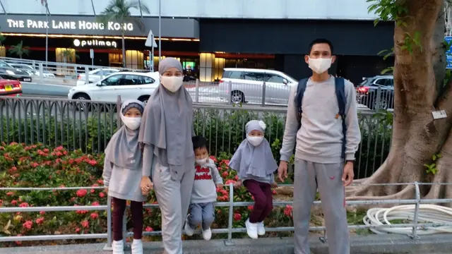 Imam Baihaqi dan keluarga - WNI yang bermukim di Hong Kong/dok. Hong Kong Tourism Board