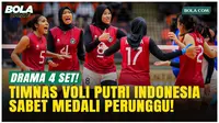 Drama 4 Set! Timnas Voli Putri Indonesia Rebut Perunggu SEA Games 2025