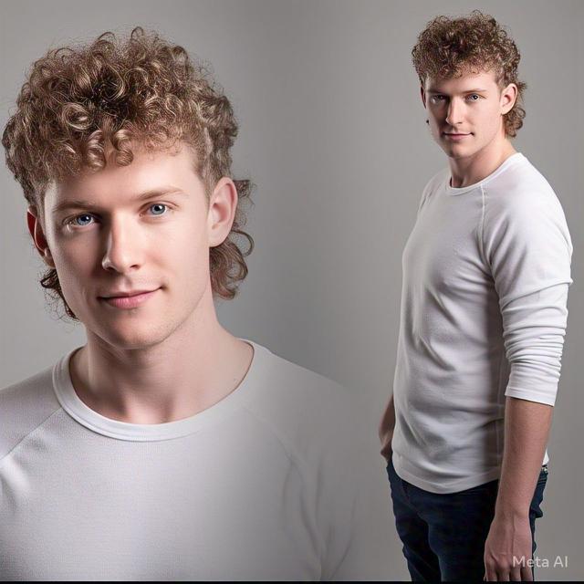 Mullet 2 Jari untuk Rambut Keriting