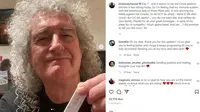 Unggahan Brian May. (Instagram/ brianmayforreal)