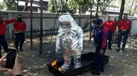 Pelatihan anggota Pemadam Kebakaran Kota Surabaya. (Suarasurabaya.net/Istimewa)