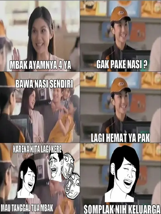 Bawa nasi sendiri (Istimewa)