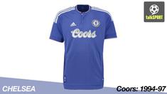 Parade seragam klub atau jersey klasik kontestan kompetisi Liga Premier Inggris